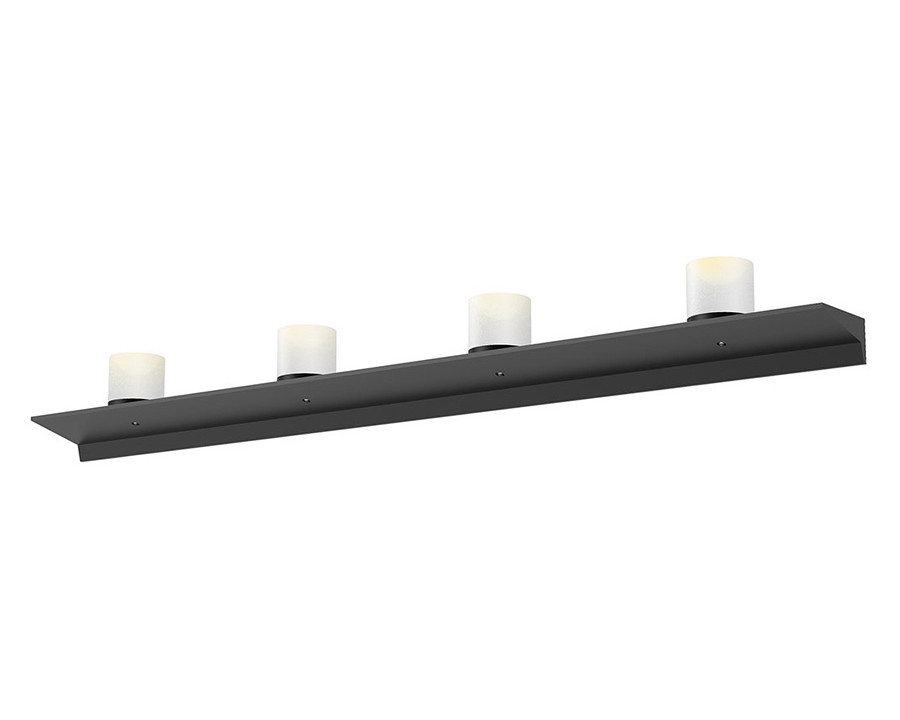 Sonneman Votives LED Wall Bar - Satin Black, 4", 3" height x 3" diameter