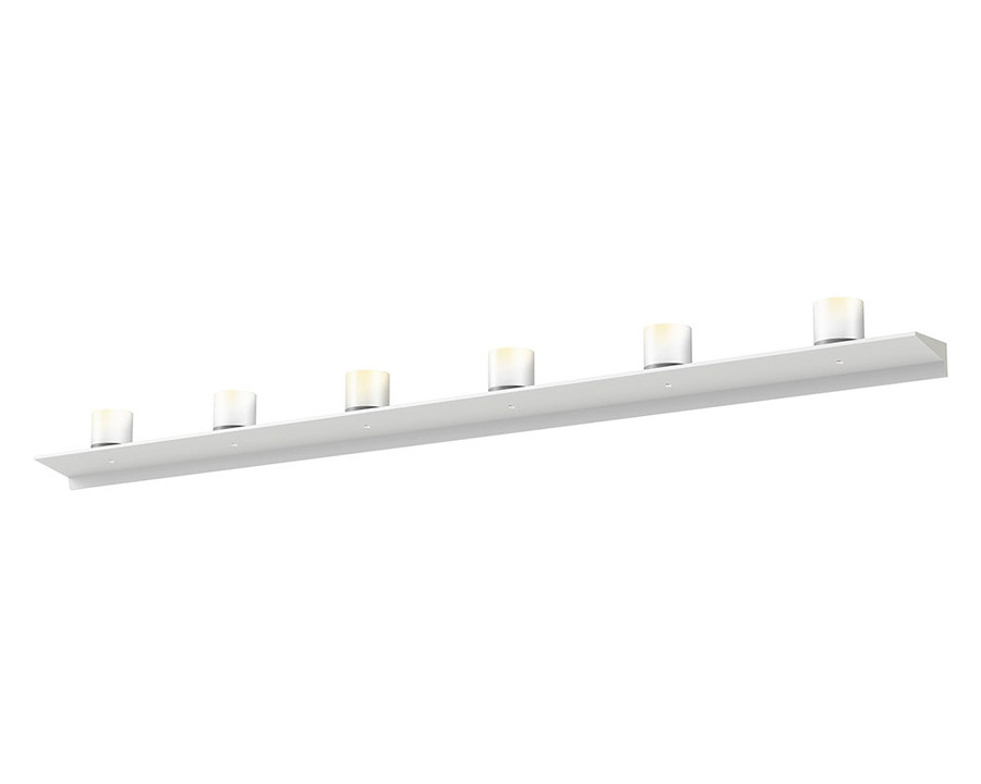 Sonneman Votives LED Wall Bar - Satin White, 6", 3" height x 3" diameter