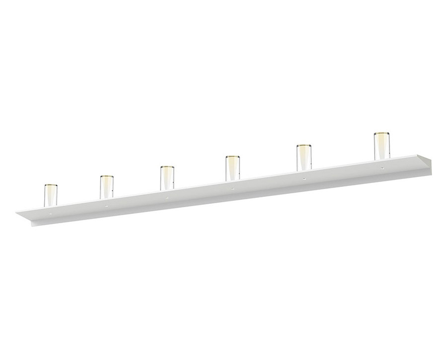 Sonneman Votives LED Wall Bar - Satin White, 6", 4" height x 2" diameter