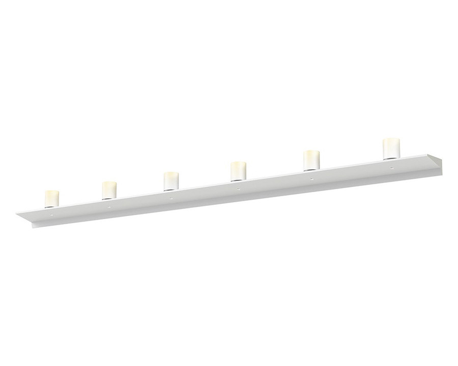 Sonneman Votives LED Wall Bar - Satin White, 6", 3" height x 2.25" diameter