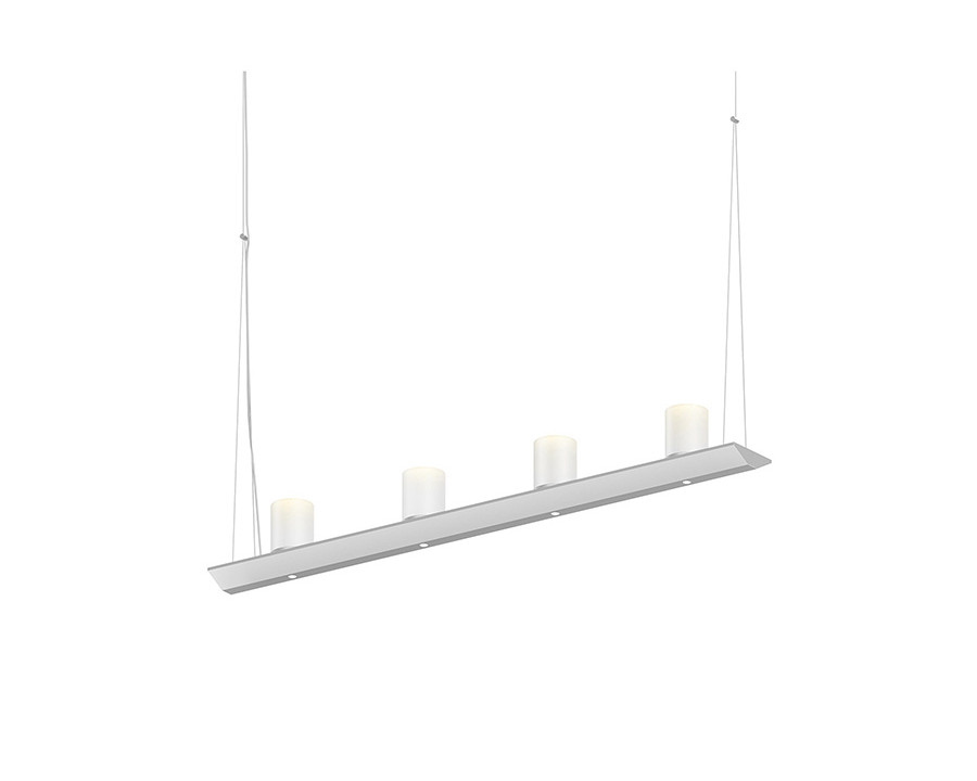 Sonneman Votives LED Bar Pendant - Satin White, 3", 3" height x 2.25" diameter