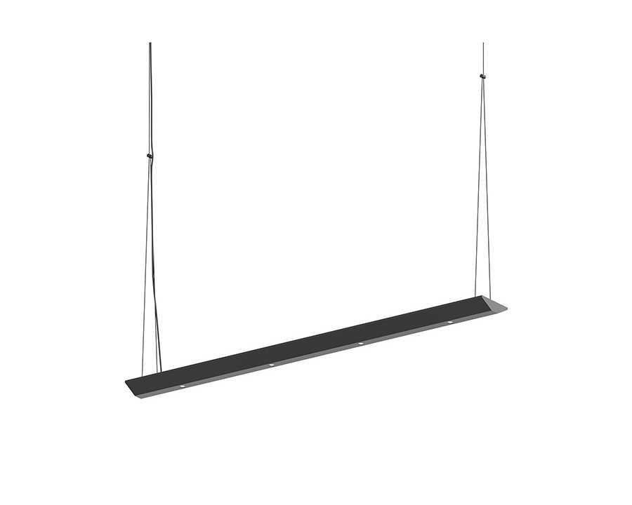 Sonneman Votives LED Bar Pendant - Satin Black, 3", .25" height x 2.25" diameter