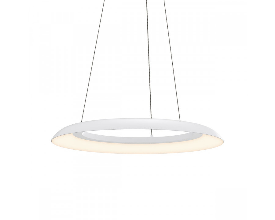 Sonneman Torus LED Pendant - 24", Satin White