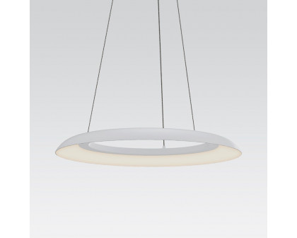 Sonneman Torus LED Pendant - 24", Satin White