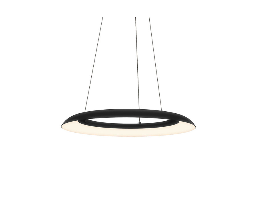 Sonneman Torus LED Pendant - Satin Black, 24"