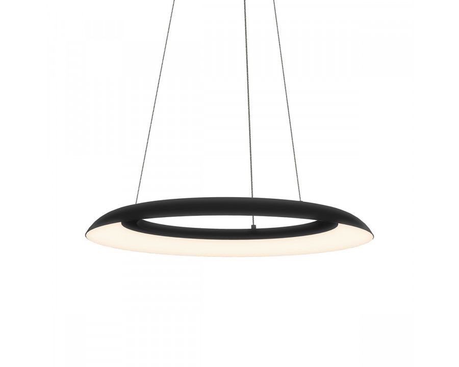 Sonneman Torus LED Pendant - 24", Satin Black