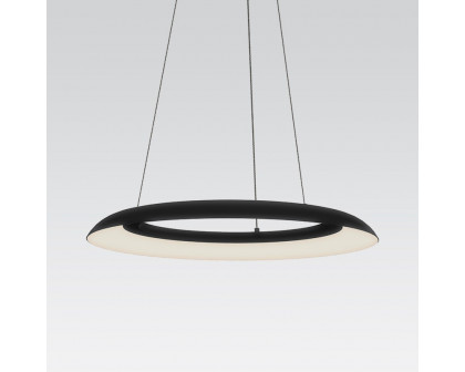 Sonneman Torus LED Pendant - 24", Satin Black