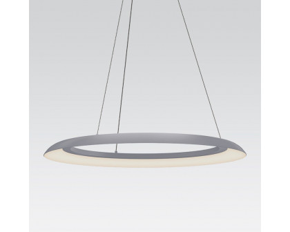 Sonneman Torus LED Pendant - 32", Dove Gray