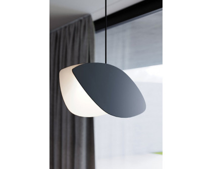 Sonneman Papillons LED Single Pendant - Satin Black Shade , Standard Single Pendant