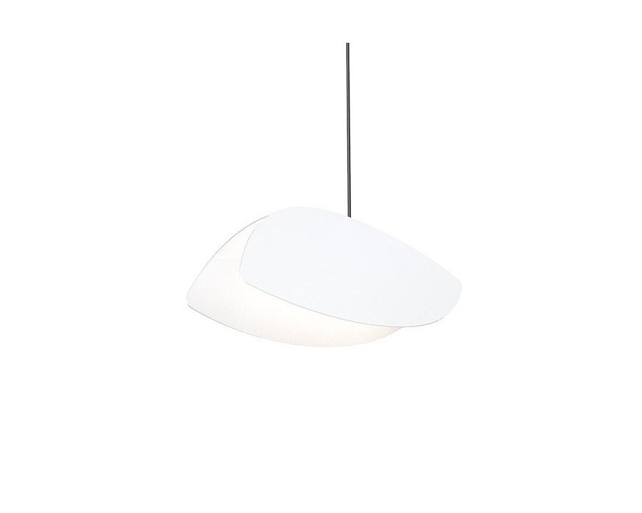 Sonneman Papillons LED Single Pendant - Satin White Shade, Standard Single Pendant