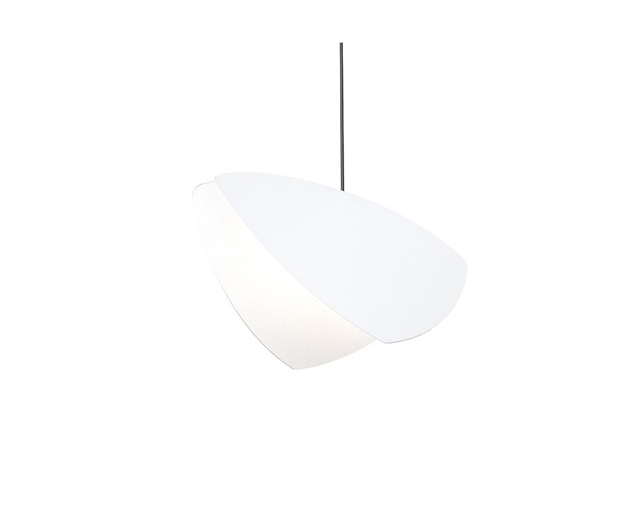 Sonneman Papillons LED Single Pendant - Satin White Shade, Large Single Pendant