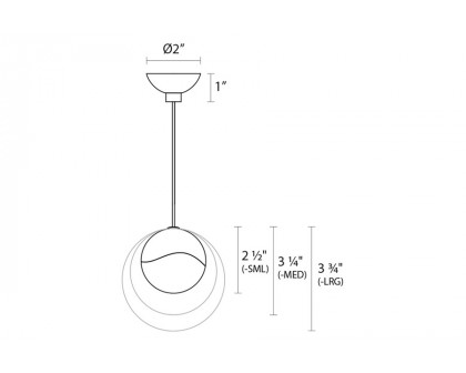 Sonneman Grapes LED Single Pendant - Polished Chrome, Single Large, Micro-Dome Canopy