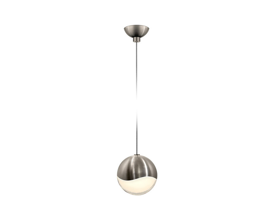 Sonneman Grapes LED Single Pendant - Satin Nickel, Single Medium, Micro-Dome Canopy