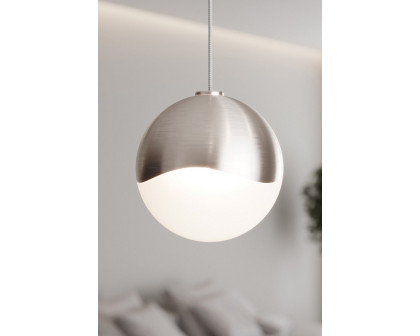 Sonneman Grapes LED Single Pendant - Satin Nickel, Single Medium, Round Canopy