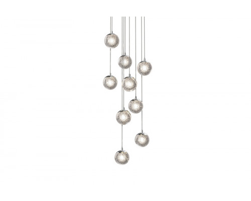 Sonneman Champagne Bubbles LED Chandelier - Polished Chrome, 9-Light