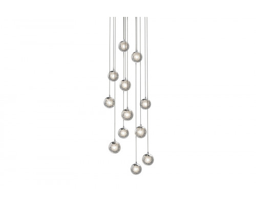 Sonneman Champagne Bubbles LED Chandelier - Polished Chrome, 12-Light