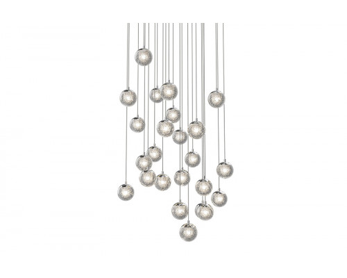 Sonneman Champagne Bubbles LED Chandelier - Polished Chrome, 24-Light