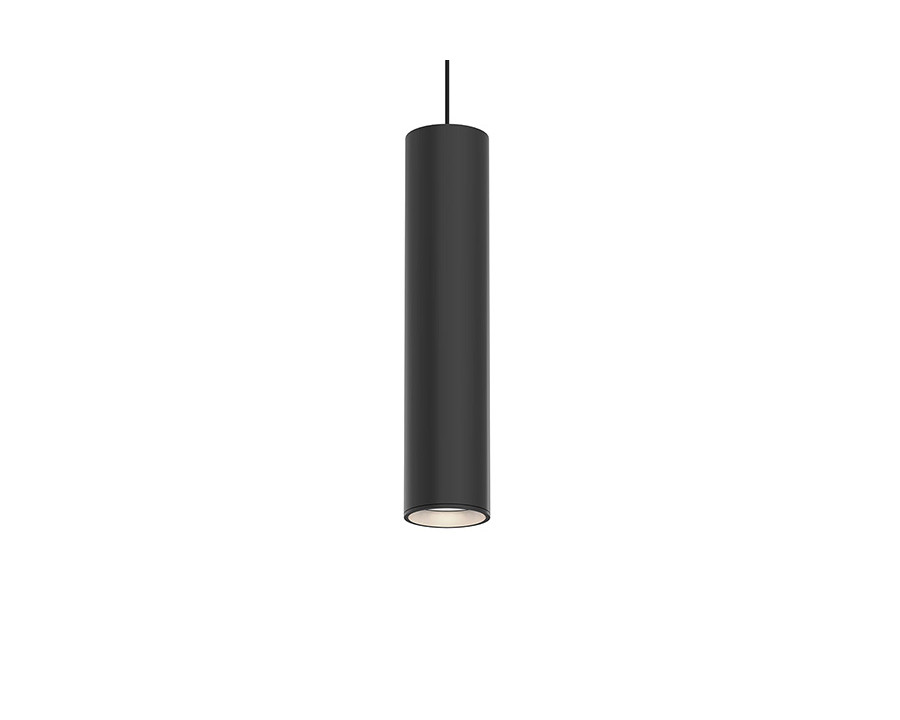 Sonneman ALC LED Pendant - Satin Black, 2" Small, 25 Narrow Flood Lens, Bezel Trim