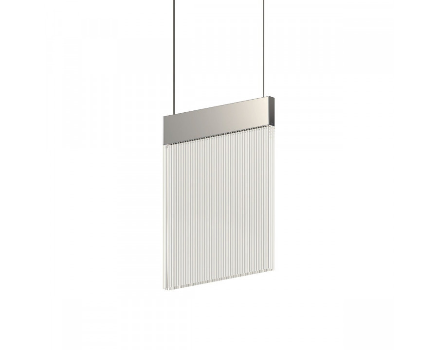 Sonneman V Panels Single Pendant - Pendant, Polished Chrome