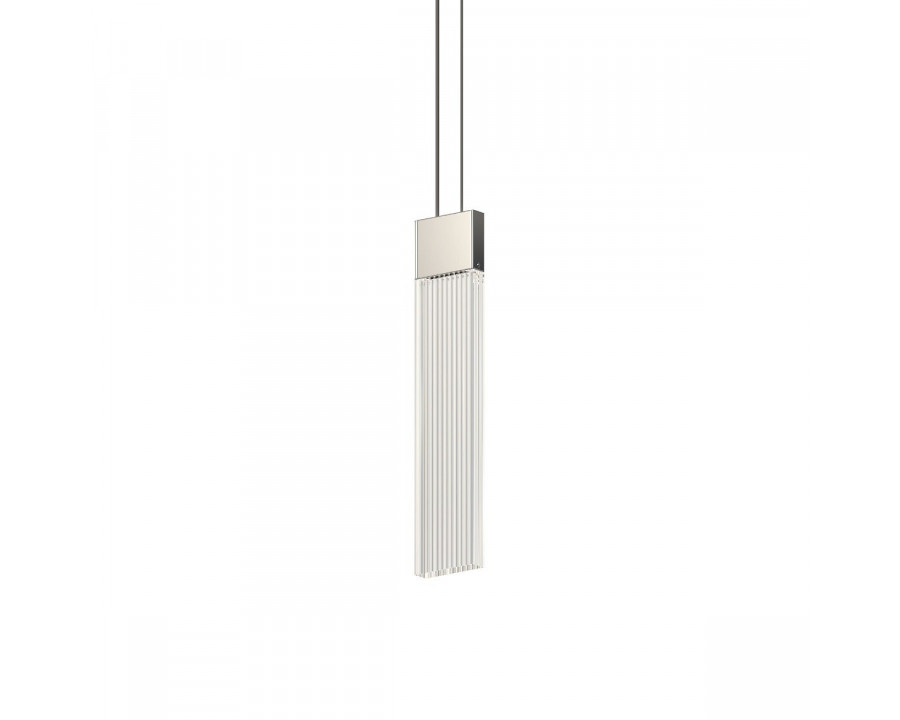 Sonneman V Panels Single Pendant - Thin Pendant, Polished Chrome