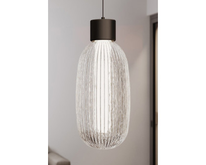 Sonneman Friso LED Single Pendant - Satin Black, 1-Light