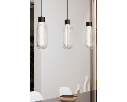 Sonneman Friso LED Single Pendant - Satin Black, 1-Light