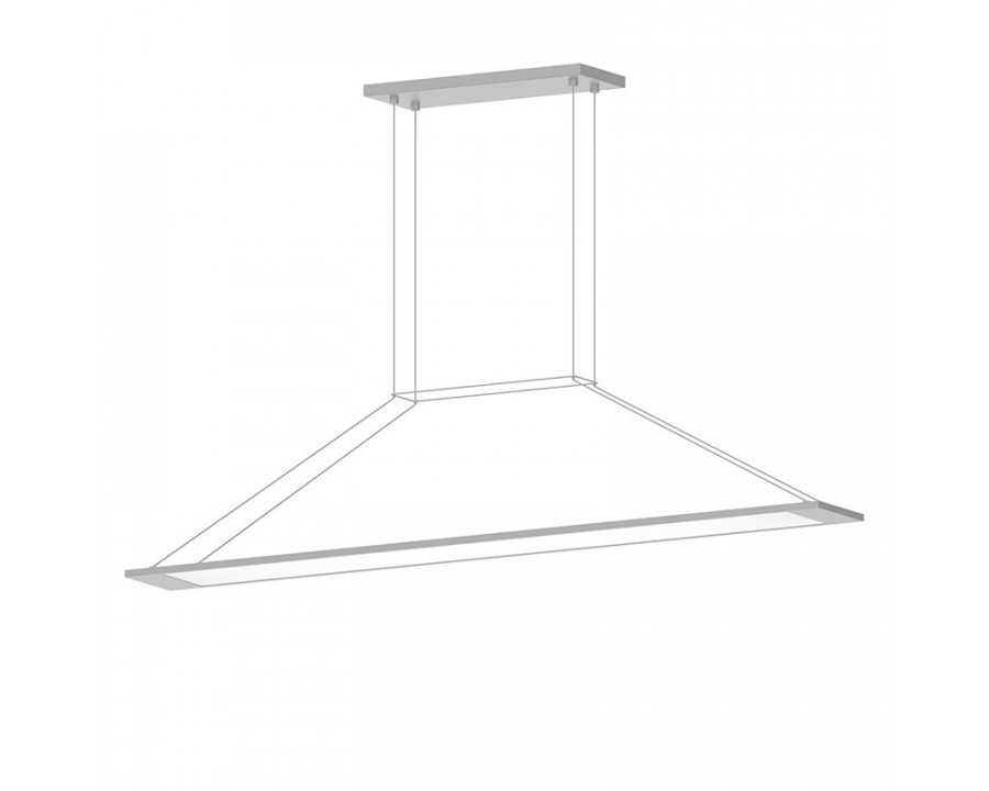 Sonneman Perfile LED Pendant - Bright Satin Aluminum