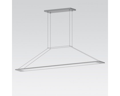 Sonneman Perfile LED Pendant - Bright Satin Aluminum