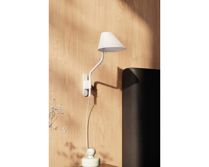 Sonneman Pitch Wall Lamp - Satin White, Standard