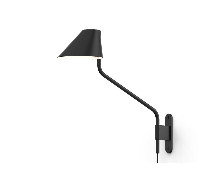 Sonneman Pitch Wall Lamp - Satin Black, Standard