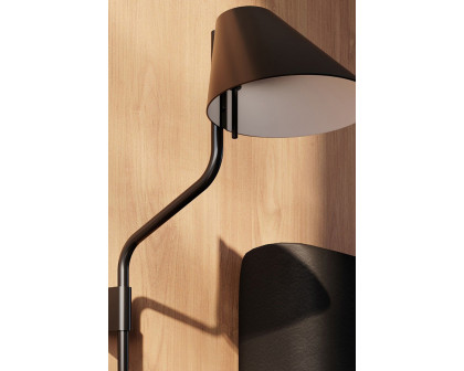 Sonneman Pitch Wall Lamp - Satin Black, Standard