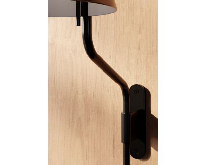 Sonneman Pitch Wall Lamp - Satin Black, Standard