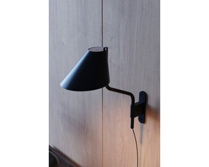 Sonneman Pitch Wall Lamp - Satin Black, Standard