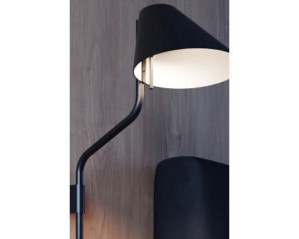 Sonneman Pitch Wall Lamp - Satin Black, Standard