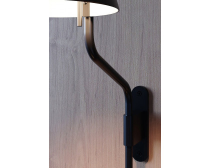 Sonneman Pitch Wall Lamp - Satin Black, Standard