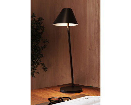 Sonneman Pitch Table Lamp - Satin Black