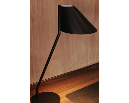 Sonneman Pitch Table Lamp - Satin Black