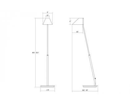 Sonneman Pitch Floor Lamp - Satin White