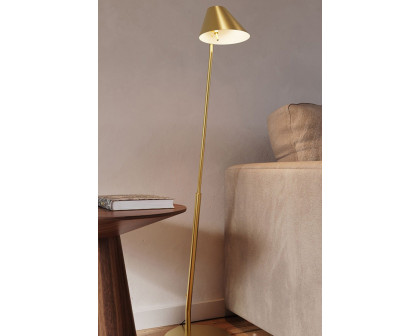 Sonneman Pitch Floor Lamp - Brass Finish