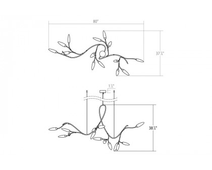 Sonneman - Vines LED Chandelier