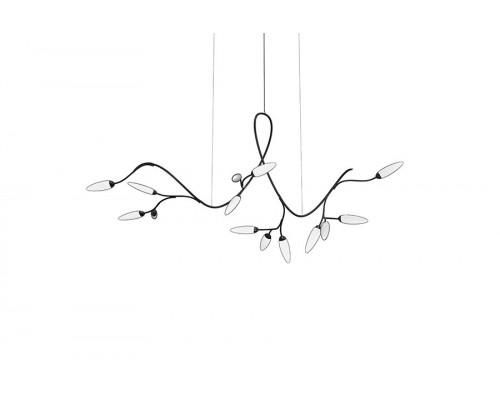 Sonneman Vines LED Chandelier - Satin Black, Standard