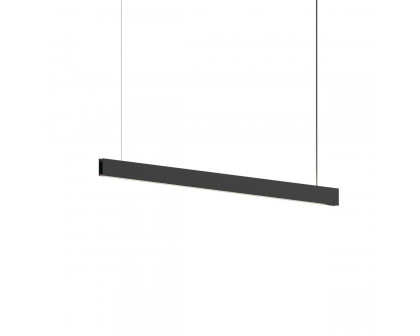 Sonneman Lithe 2-Sided Pendant - 4', Textured Black