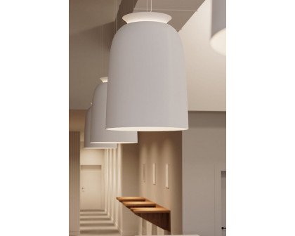 Sonneman Belle Flare Pendant - Satin White, Tall