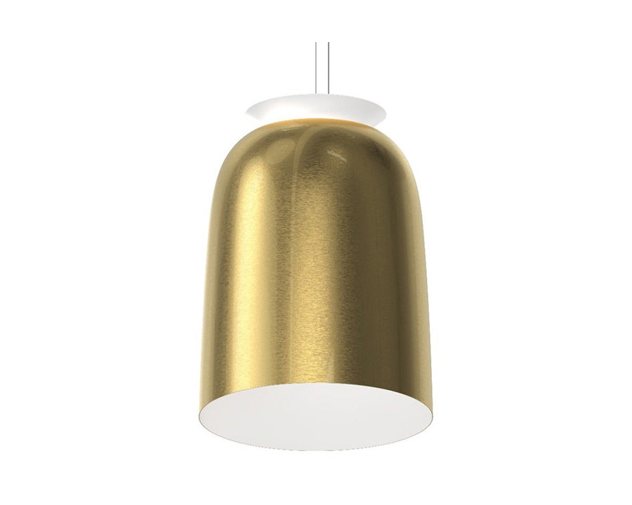 Sonneman Belle Flare Pendant - Painted Brass, Tall