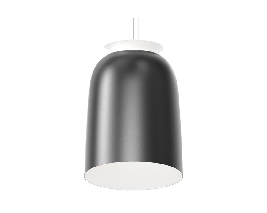 Sonneman Belle Flare Pendant - Satin Black, Tall