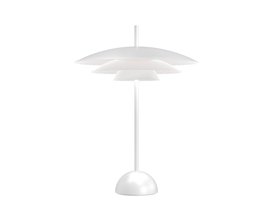 Sonneman Shells Table Lamp - Satin White