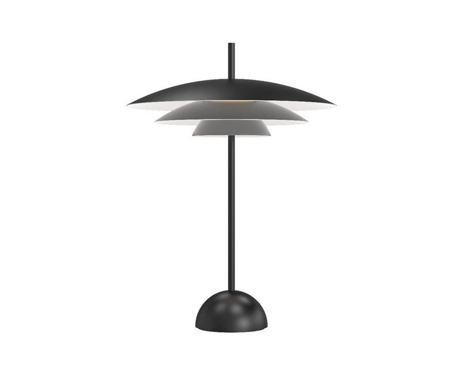 Sonneman Shells Table Lamp - Satin Black