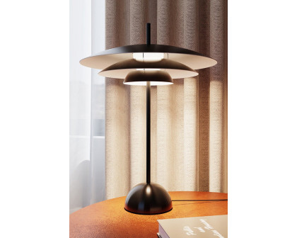 Sonneman Shells Table Lamp - Satin Black