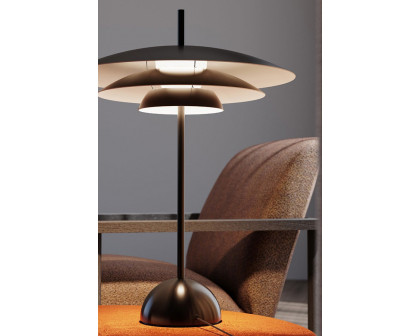 Sonneman Shells Table Lamp - Satin Black