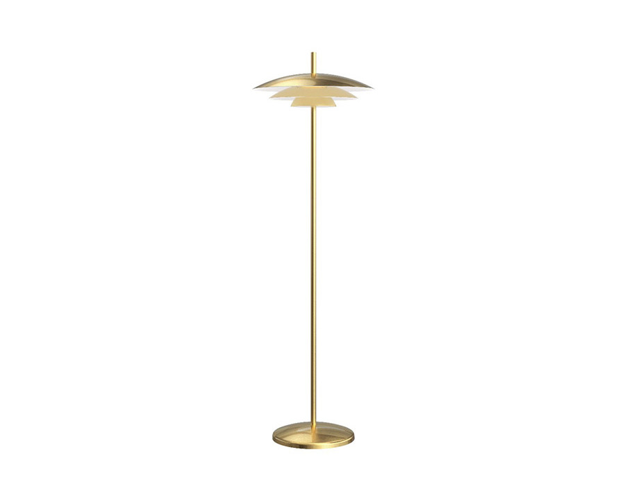 Sonneman Shells Floor Lamp - Brass Finish, Small